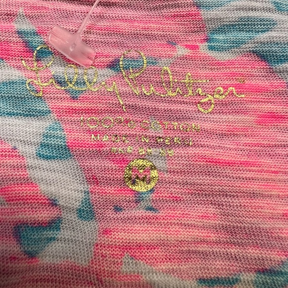 Lilly Pulitzer Women's Pink and Blue Shirt - Picture 6 of 11